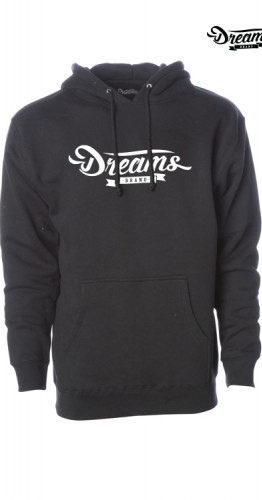 ​Unisex čierna mikina s dizajnom Dreams Brand